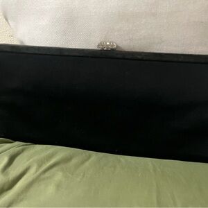Vintage Black and Satin Palizzio New York Clutch